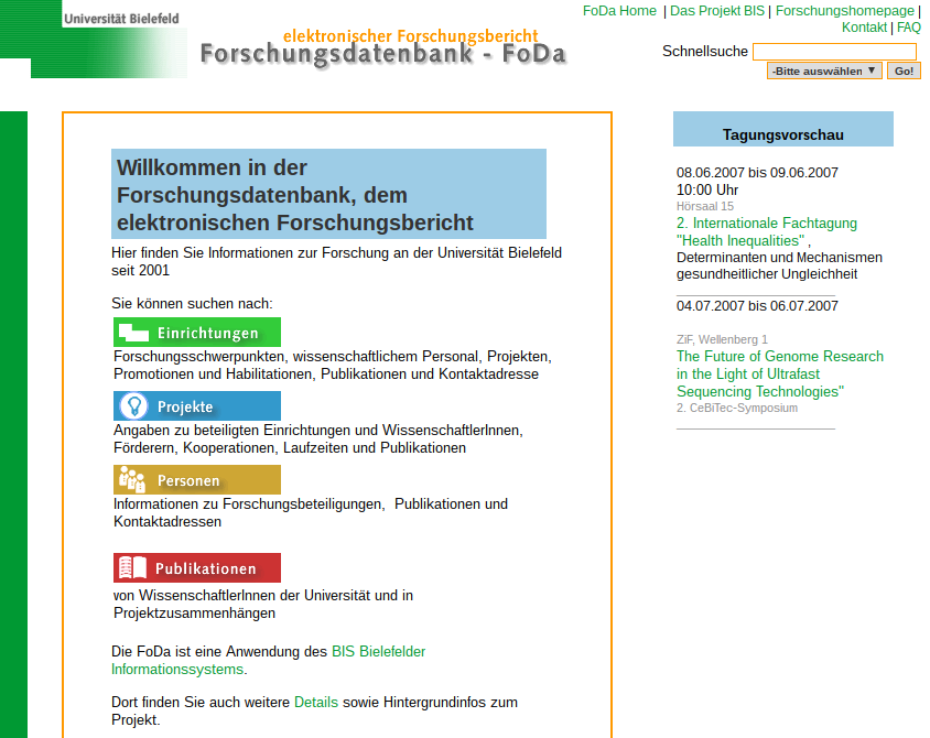FoDa in 2007 - Startseite.png