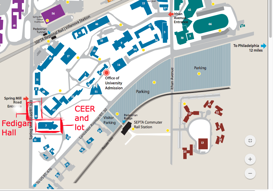 Villanov campus map.png