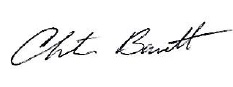 Christine Barrett signature