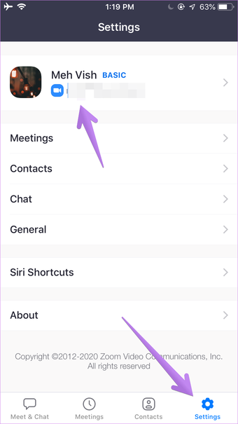 Change zoom name on android iphone ipad pc 6