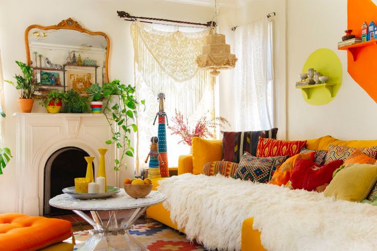 modern boho style home decor