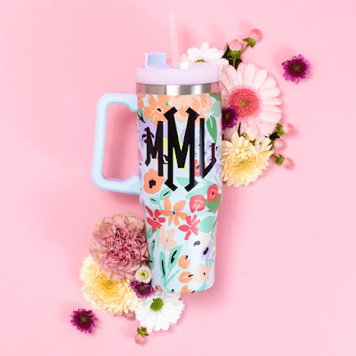 Floral Travel Tumbler