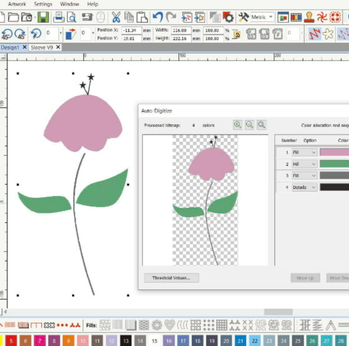The updated Auto-Digitizing tool