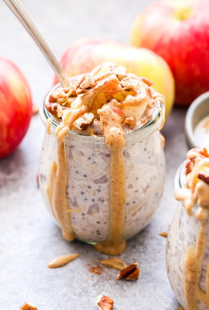 Apple Cinnamon Overnight Oats Photograph