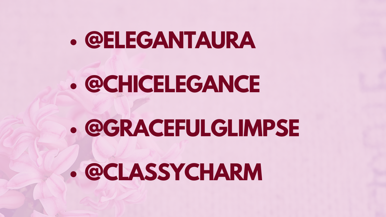 instagram usernames
