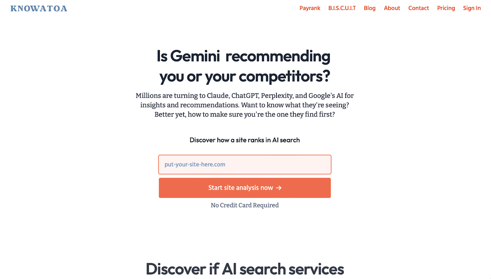 Knowatoa - Top Generative Engine Optimization Tools
