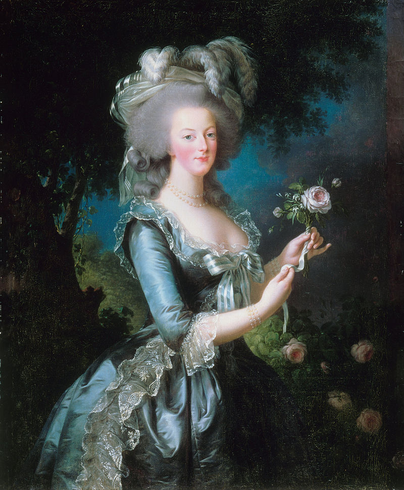 Marie Antoinette with the Rose" (1783) by Elisabeth Vigée-Lebrun