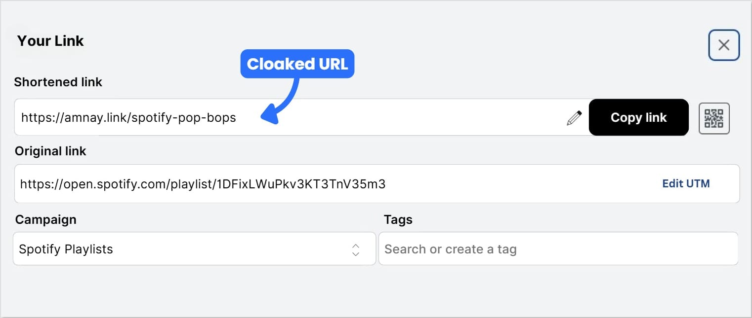 Cloak your Spotify link in Replug