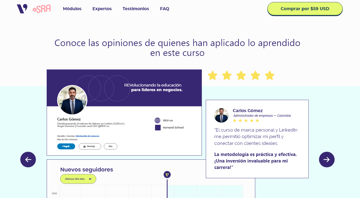 textos de landing page