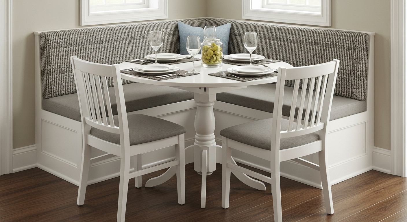 Space-Saving Seating of dinning table
