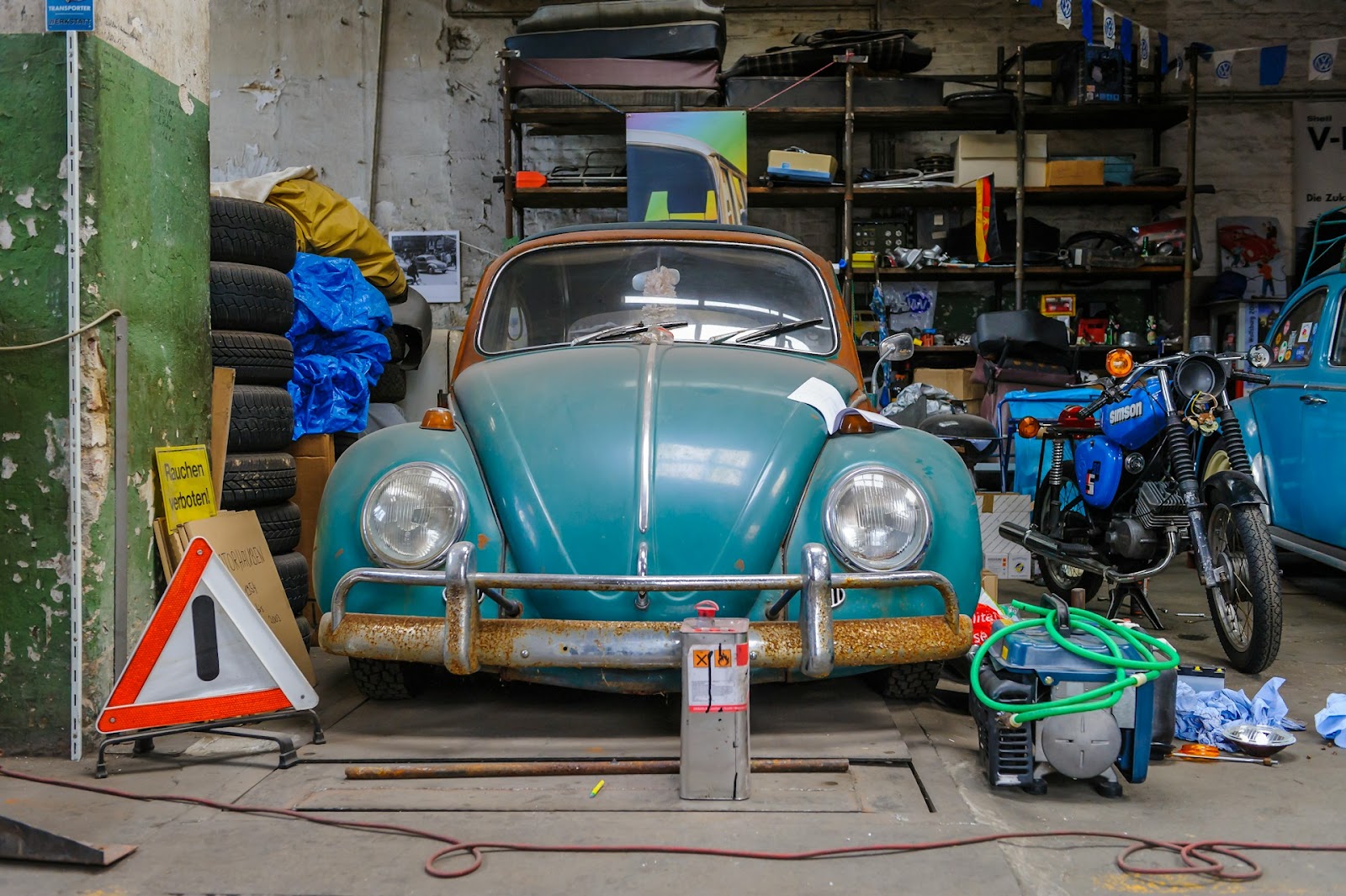 coche en taller