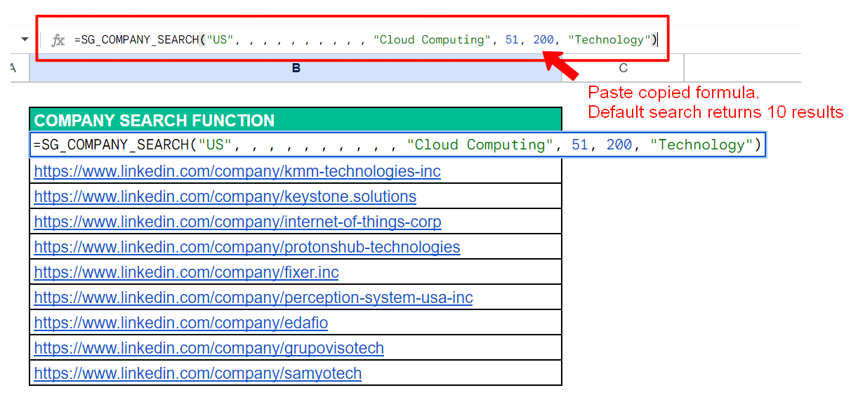 Using Sapiengraph to prospect for customers with specific criteria