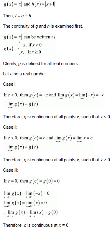 NCERT Solutions class 12 Continuity & Differentiability