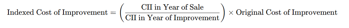 Cost of Acquisition in Capital Gain