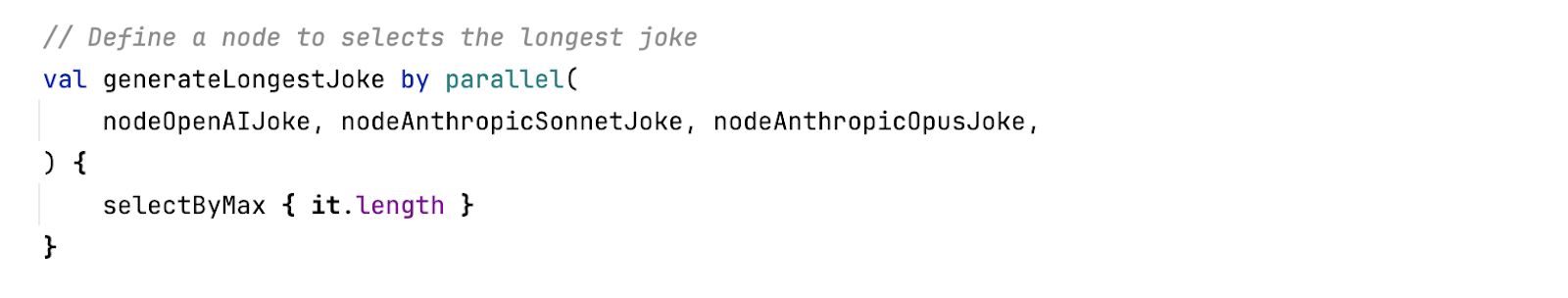 parallel execution of nodes