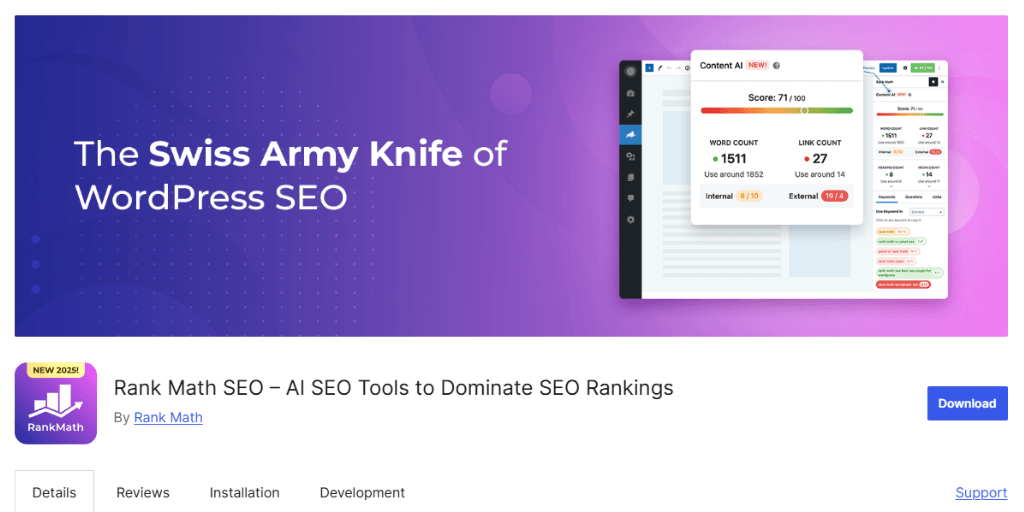 rank math seo plugin