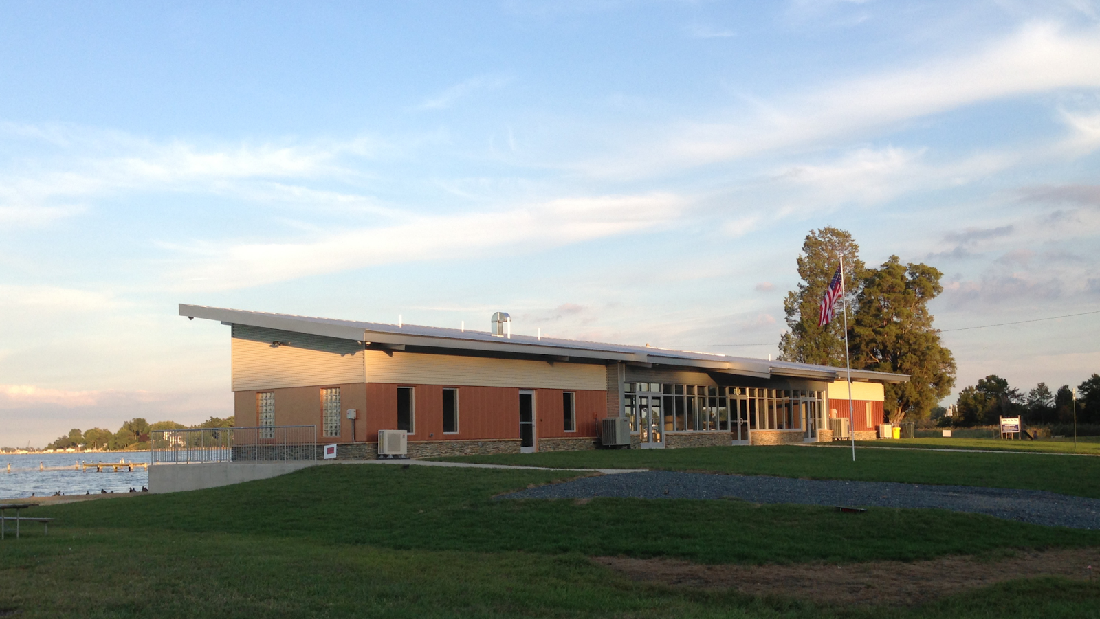 Selby on the Bay community center, a pre-engineered steel building, exemplifying cost-effective and durable construction for waterfront spaces.