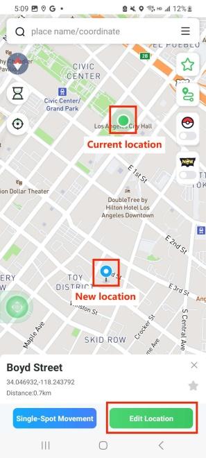 pogoskill android app feature 1 change gps location