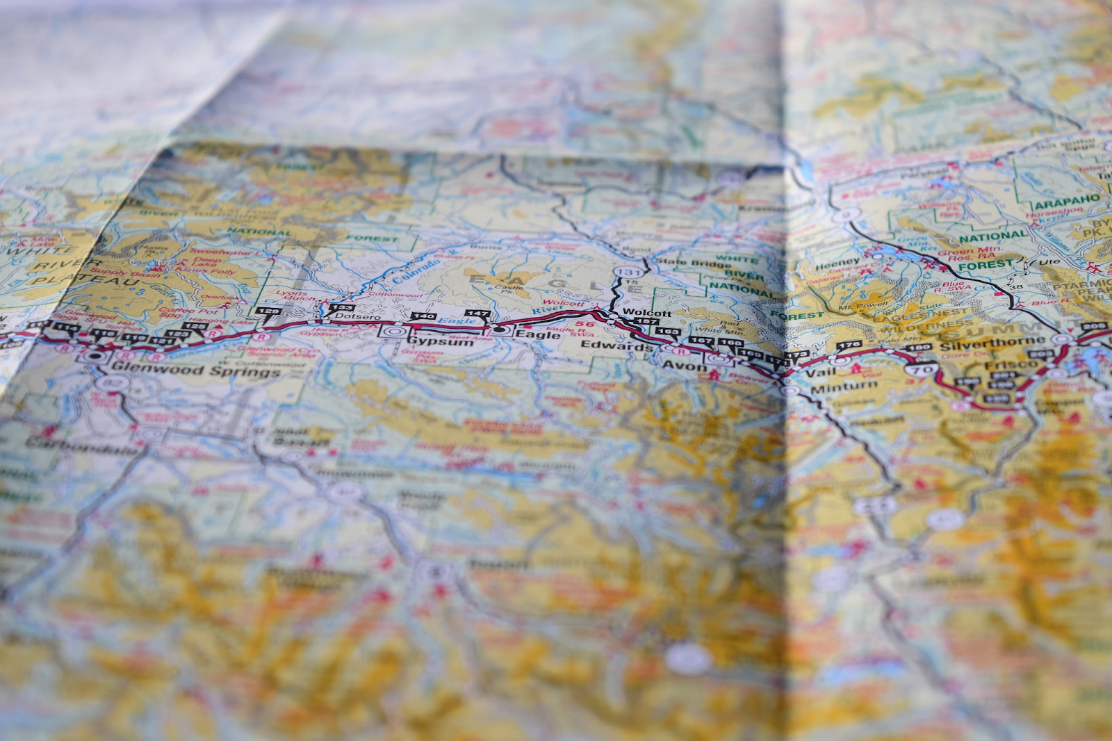 Photo of a close-up of a map. Image via pexels