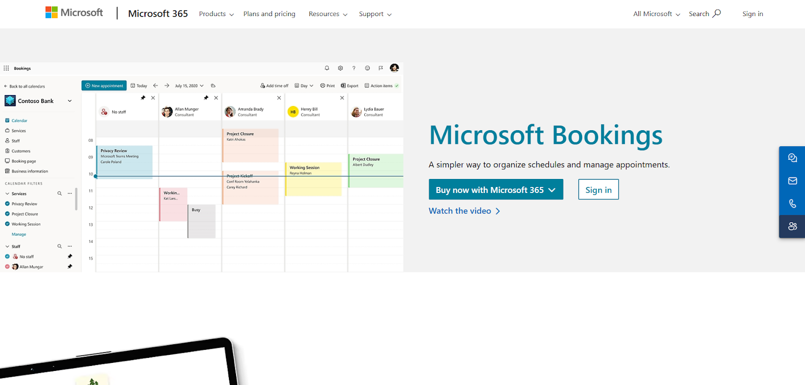 Microsoft Bookings