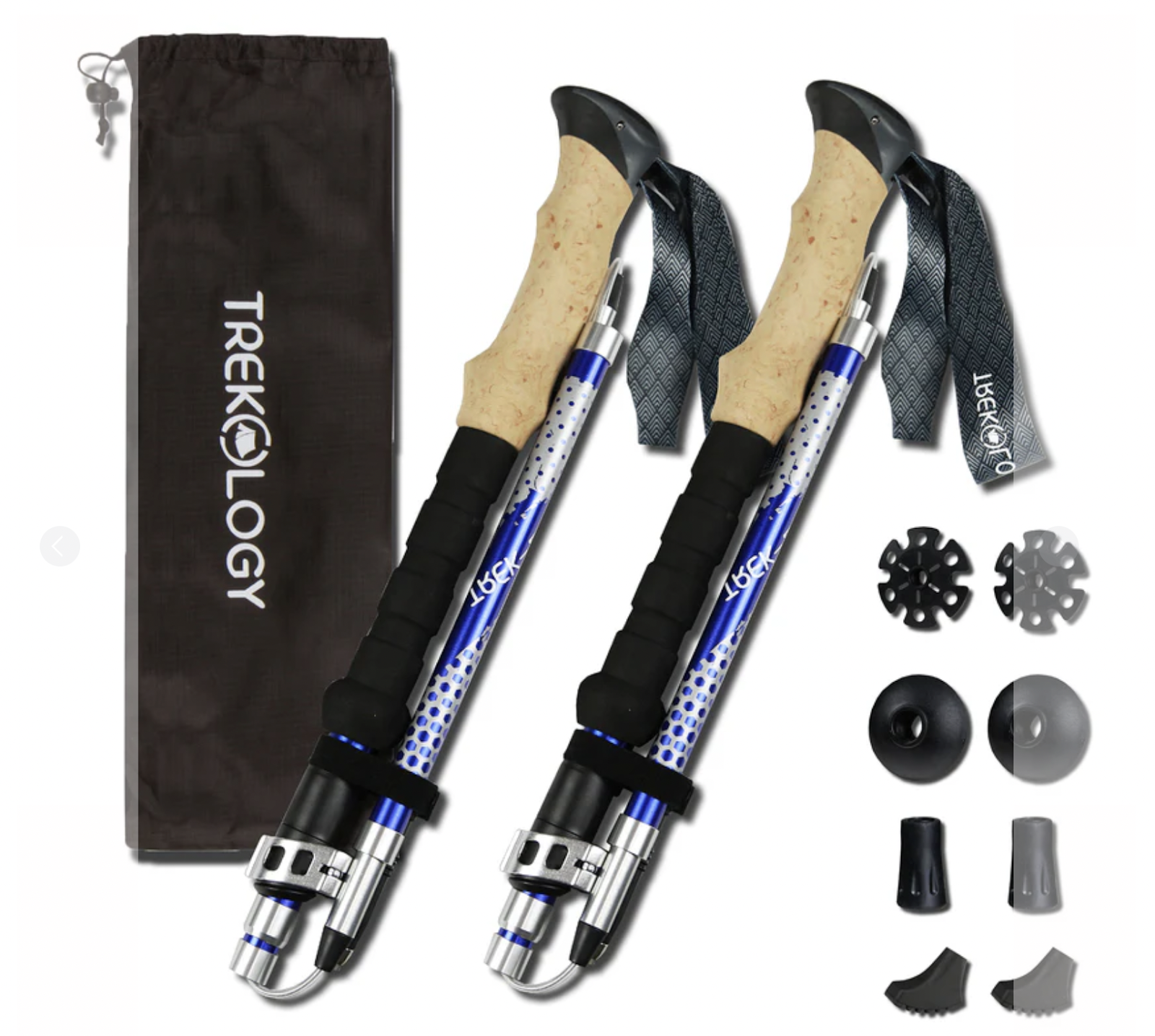 Trekology Trek-Z Collapsible Hiking  Trekking Poles