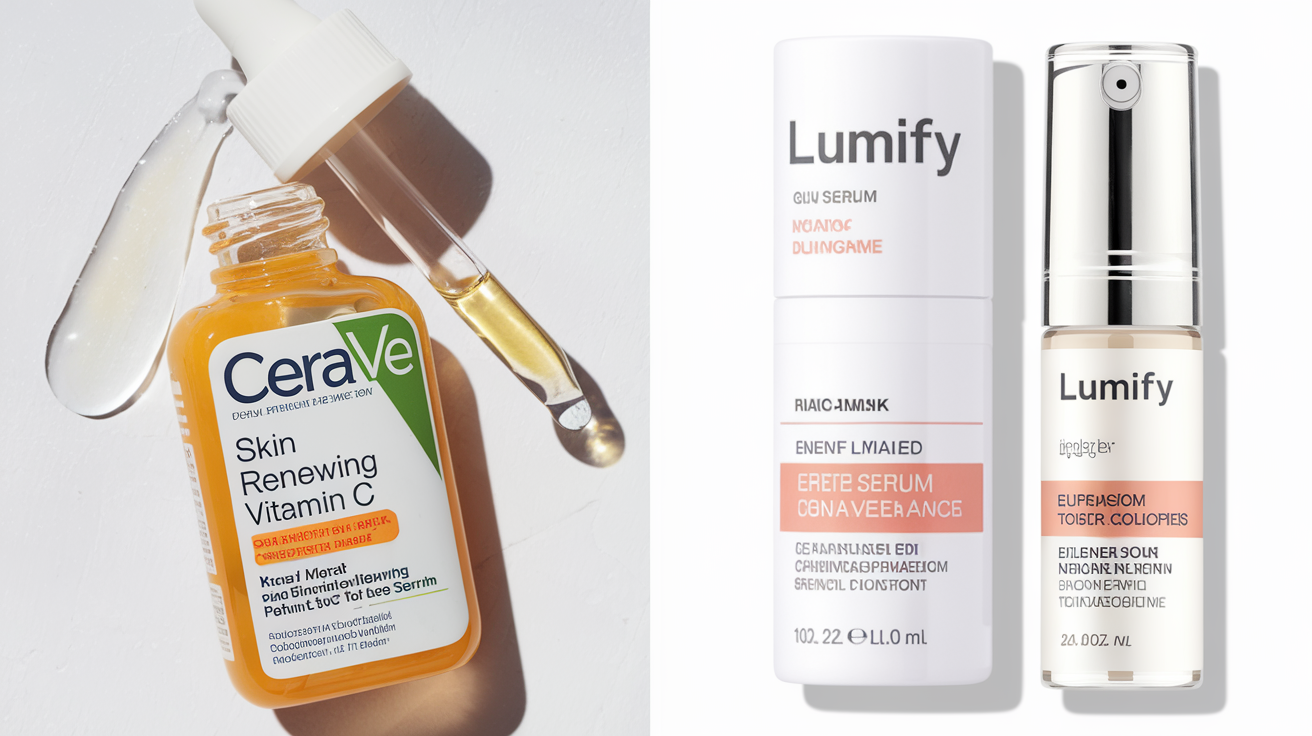 cerave skin renewing vitamin c serum vs lumify eye serum​