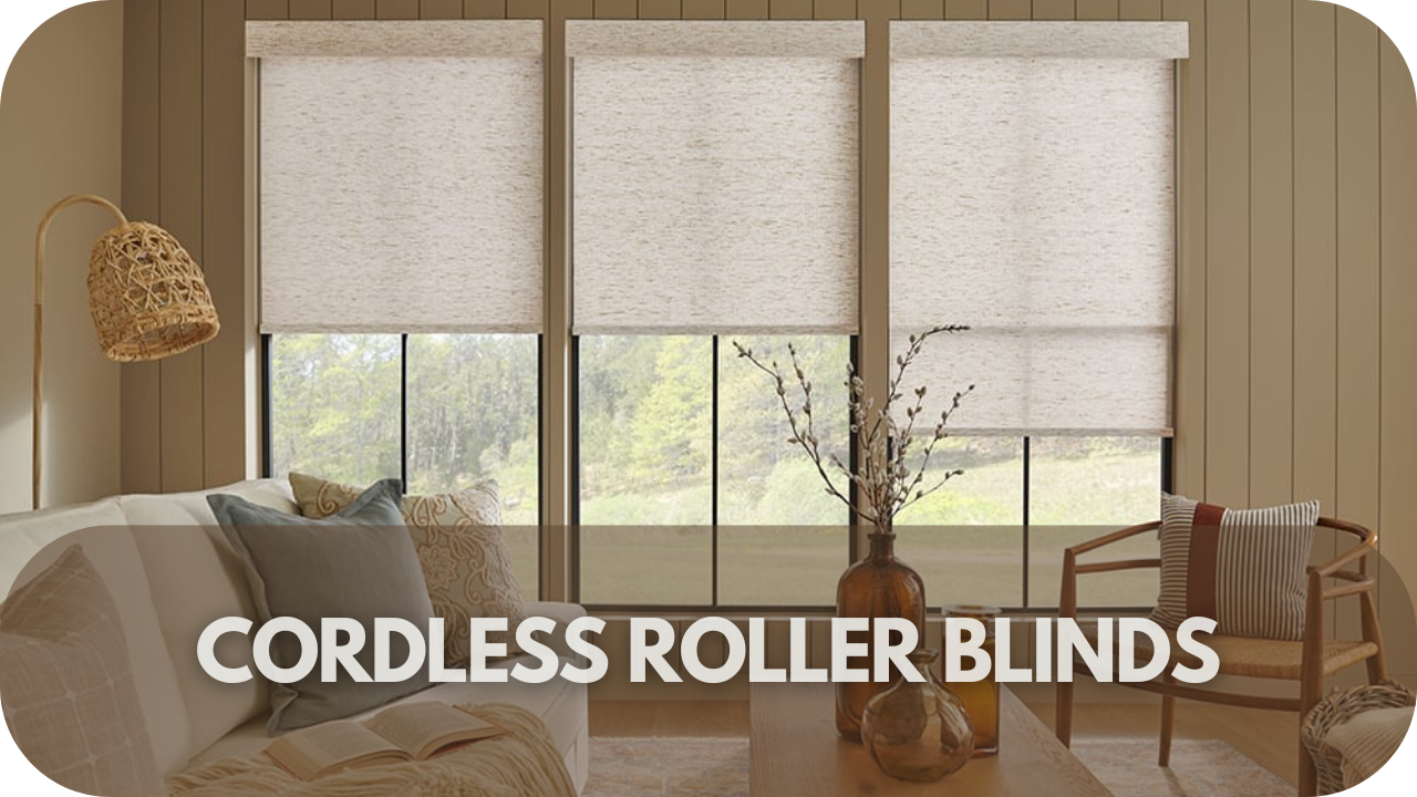 Discover the sleek, modern look of cordless roller blinds for easy control and a clutter-free space.