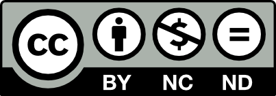 Creative Commons icons, including CC in a circle followed by a person in a circle, a crossed-out dollar sign in a circle, and an equals sign.