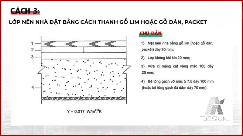 Cách 3 thi công nền nhà chống nồm ẩm