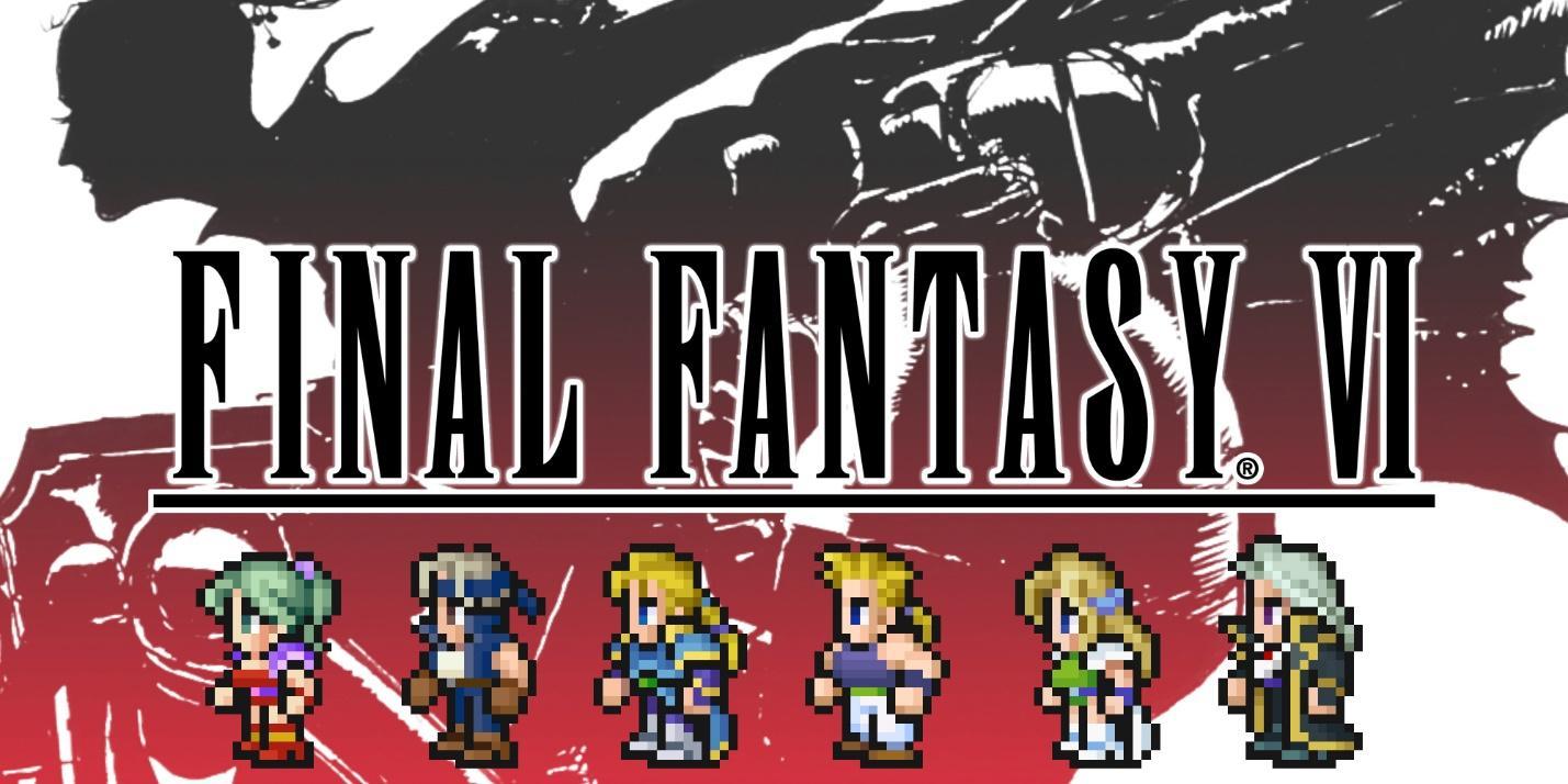 The Official Picture of Final Fantasy VI with its characters, one of the best retro games on Steam