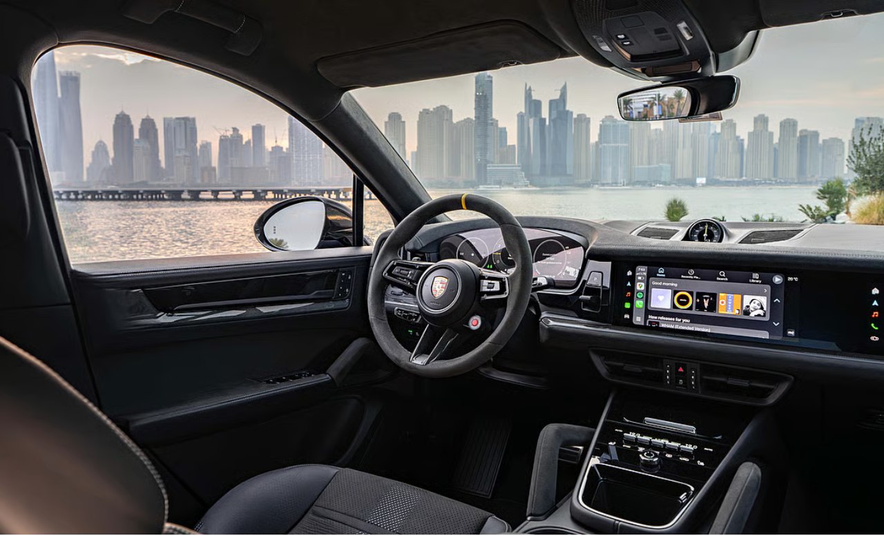 Detailed review of the 2025 Porsche Cayenne Turbo GT, a luxury high-performance SUV that broke lap records at Yas Marina circuit. 