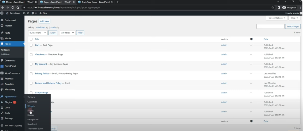 Navigate to the Menu Settings-axiabits