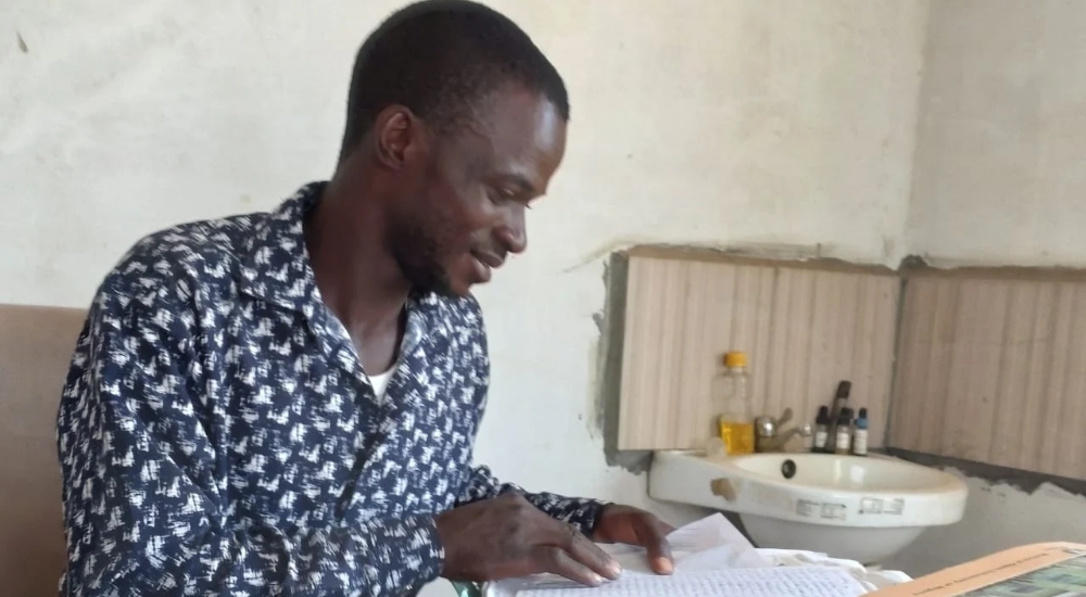 Sam Yakubu, in the  Dokuma clinic.