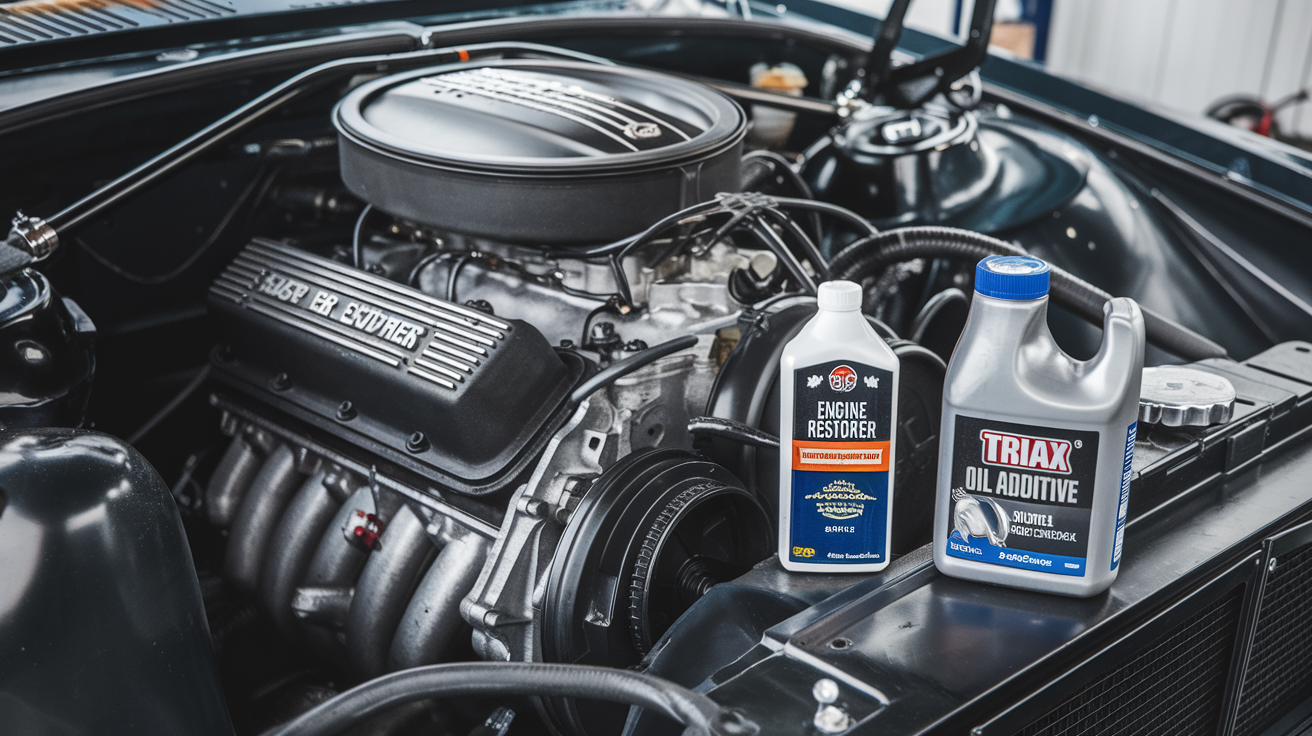 can i used engine restorer and triax oil additive together