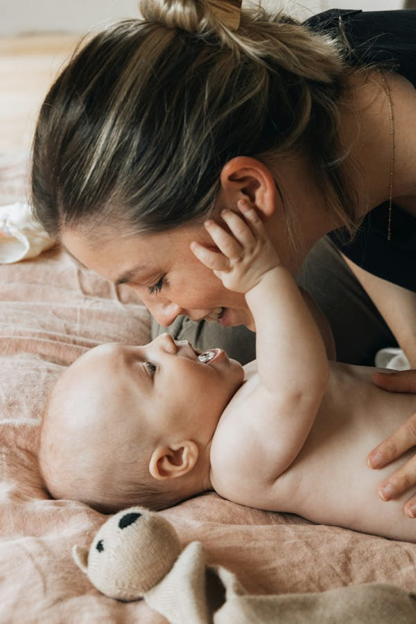 Mom and Baby looking at eachother