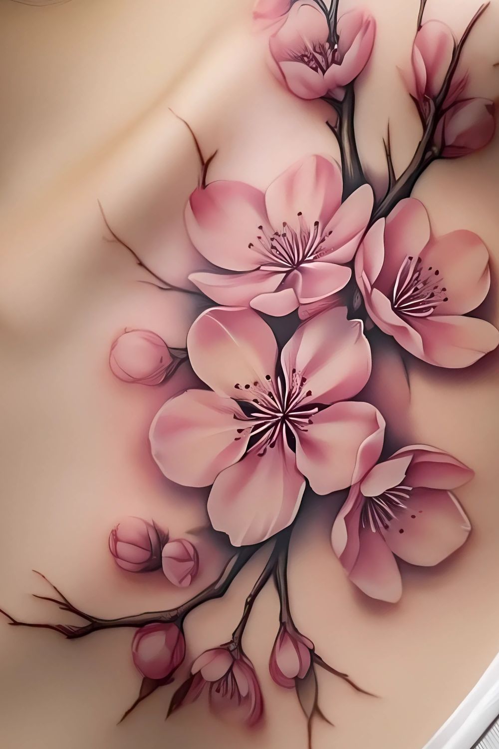 Watercolor Cherry Blossoms