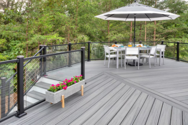 match made in heaven choosing the perfect trex decking color for your homes exterior transcend island mist custom built michigan