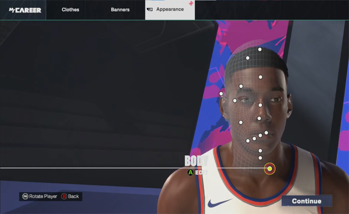 NBA 2k25 Change Body Type