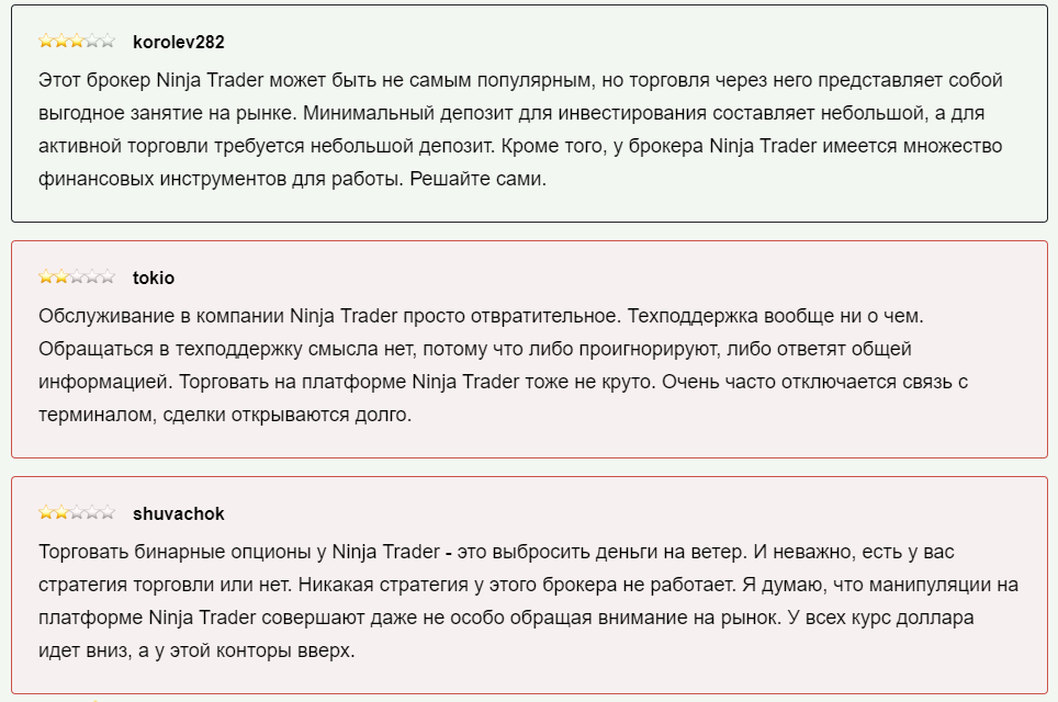 ninjatrader (Ninja trader) отзывы