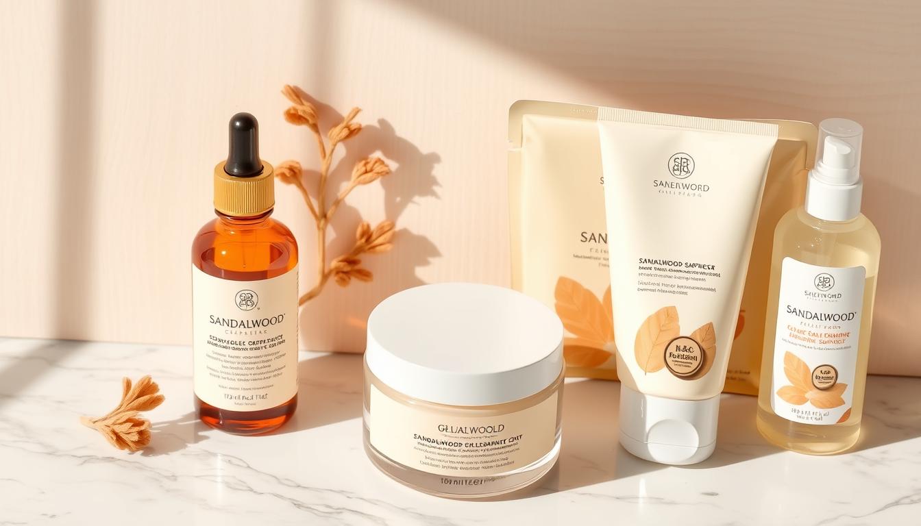 Collection of recommended sandalwood facial products proven safe for face application