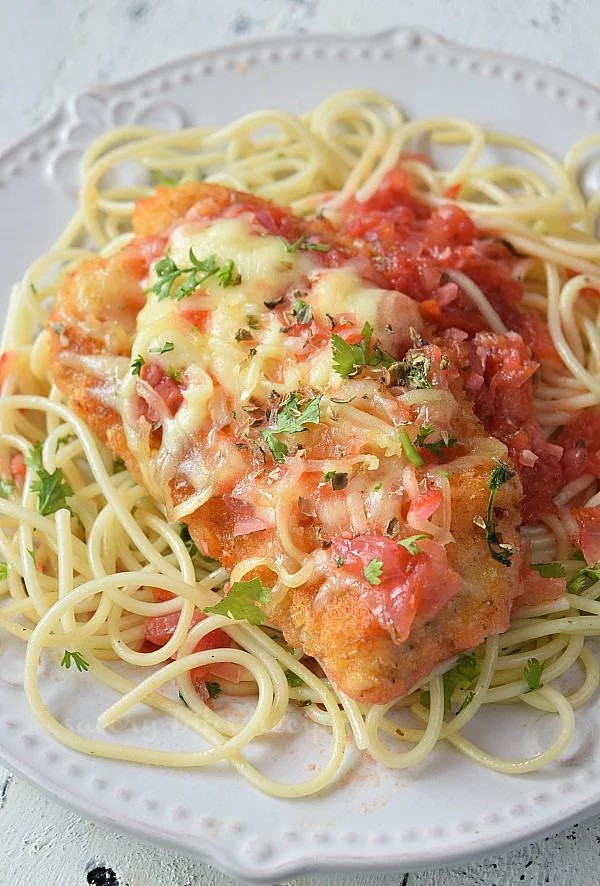 Chicken Parmesan Spaghetti