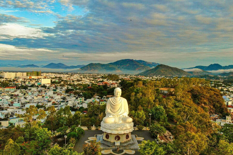 Long Son Pagoda is known as the White Buddha Pagoda. Source: Crystal Bay 