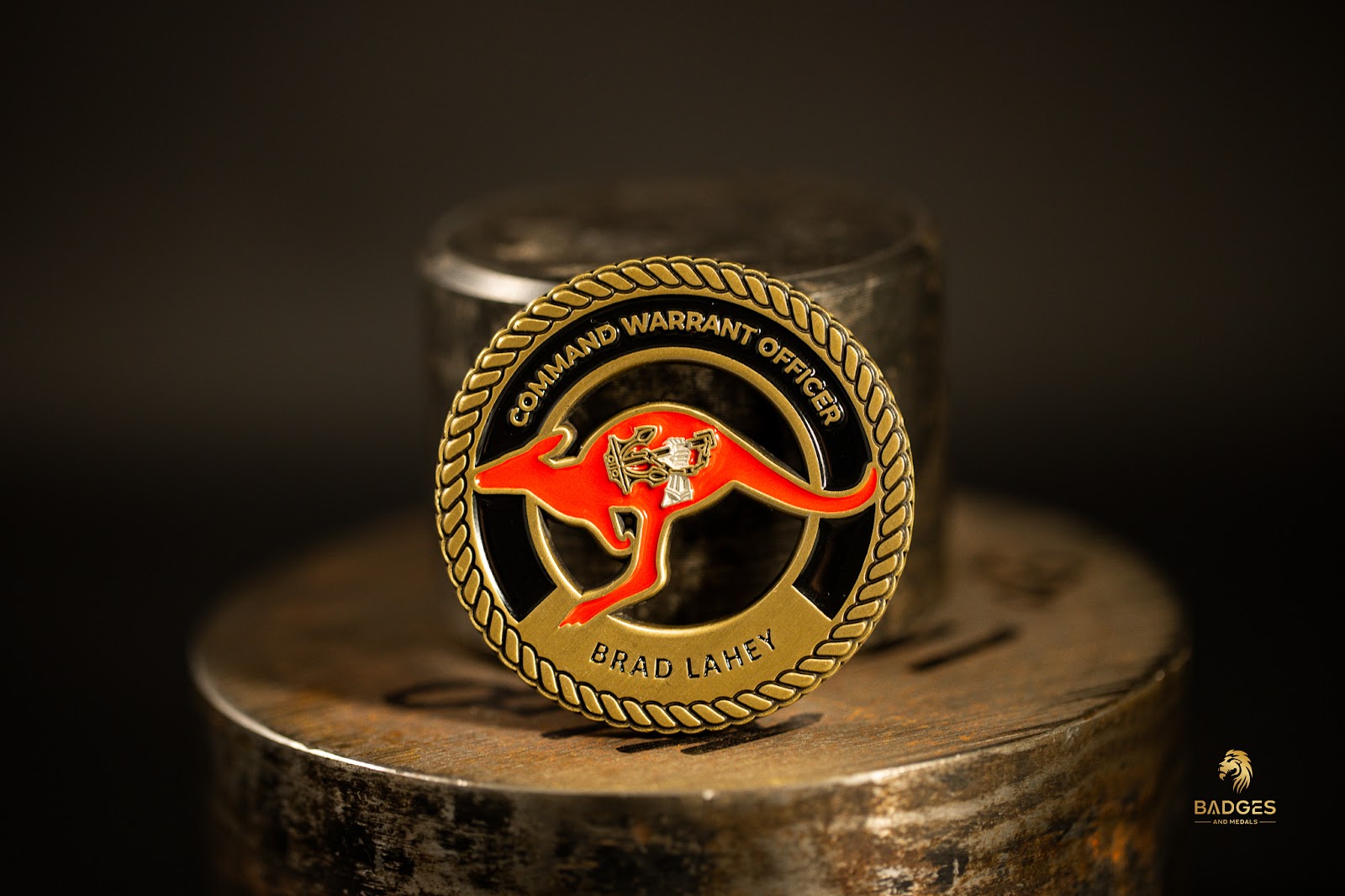 Custom Command Warrant Officer challenge coin.