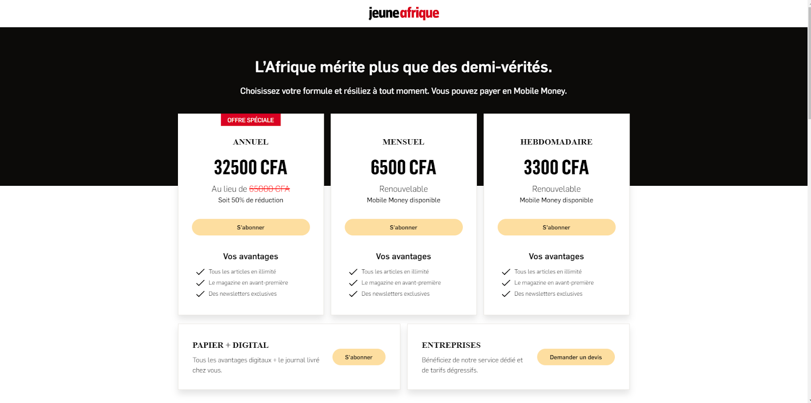 Jeune Afrique doubles conversion rate with a dynamic subscription model