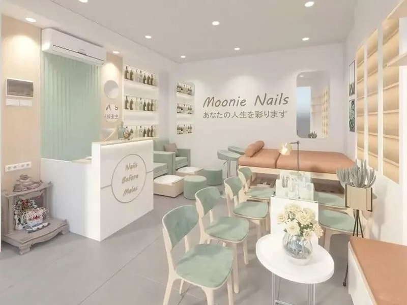 mẫu thiết kế tiệm nail ở Mỹ đẹp nhất