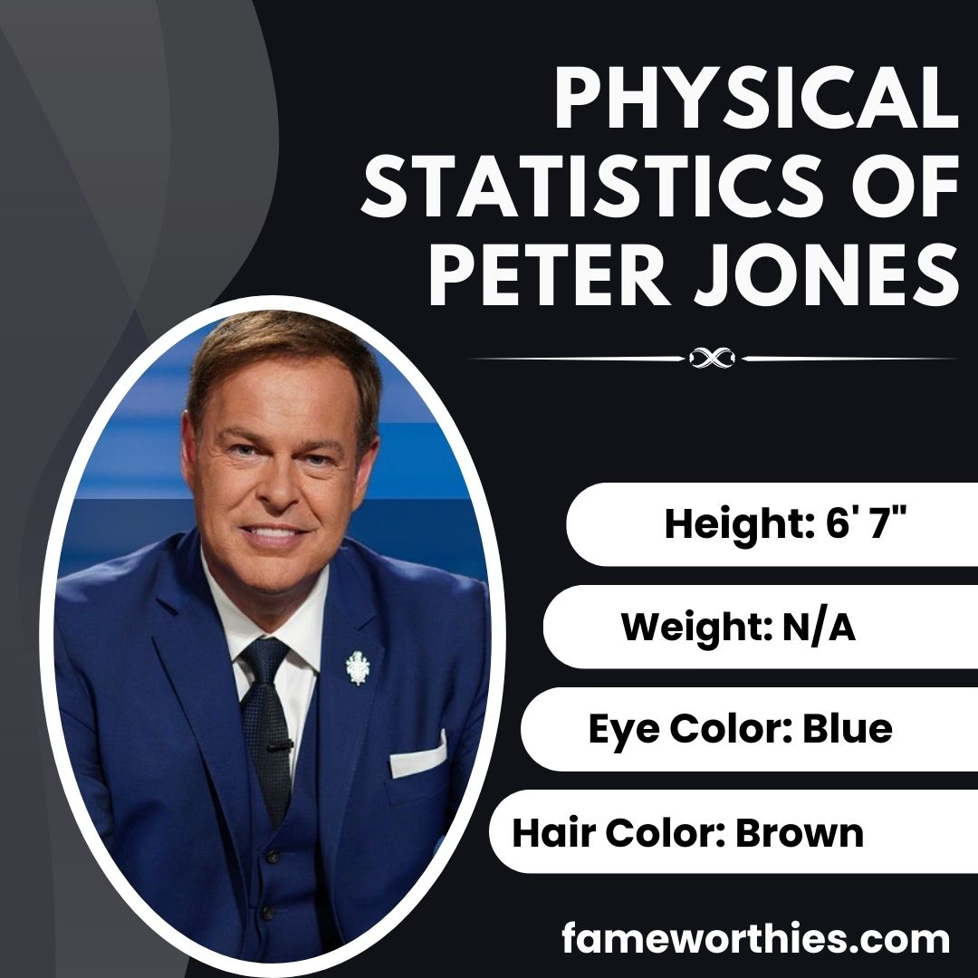 Physical Statistics of Peter Jones