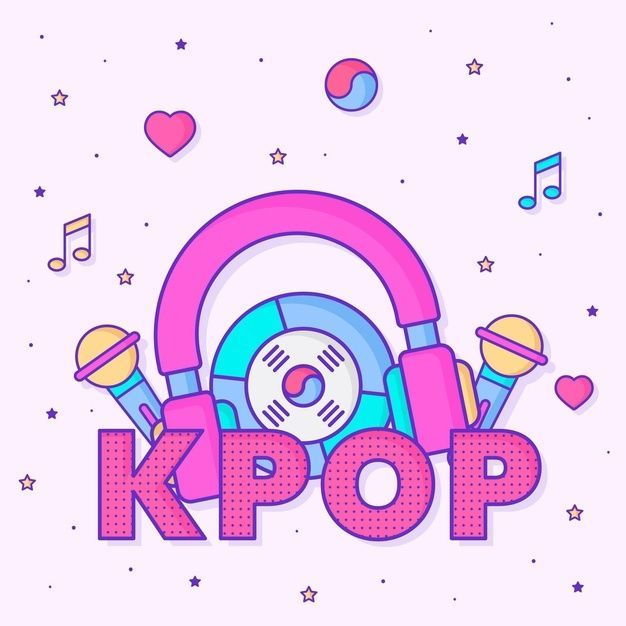 This contains an image of K Pop logo