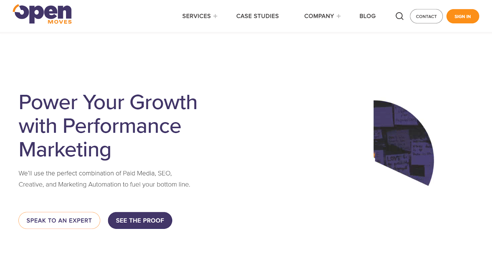 OpenMoves website screenshot.