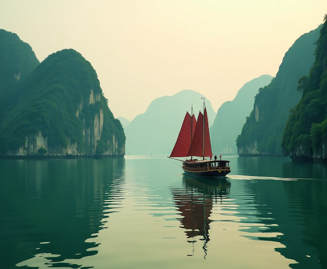 Discover the serenity of Halong Bay with its emerald waters and dramatic limestone karsts. This iconic destination in Vietnam is a must-see for nature lovers and adventure travelers. Keywords: Halong Bay, Vietnam, UNESCO, nature, travel photography.