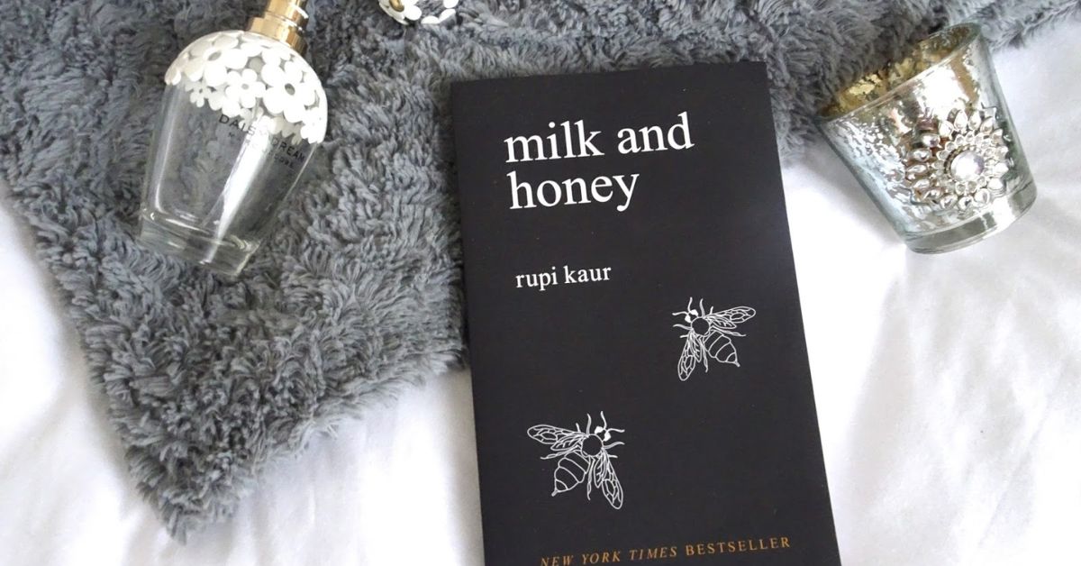 A review of milk and honey, highlighting themes from "Honey in Art and Literature" through visual representation.
